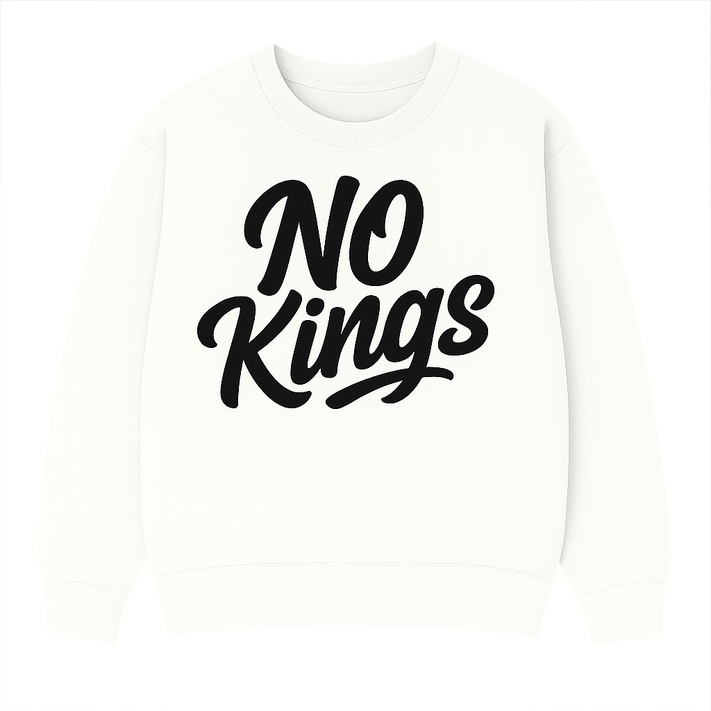 No Kings Sweatshirt (White)
