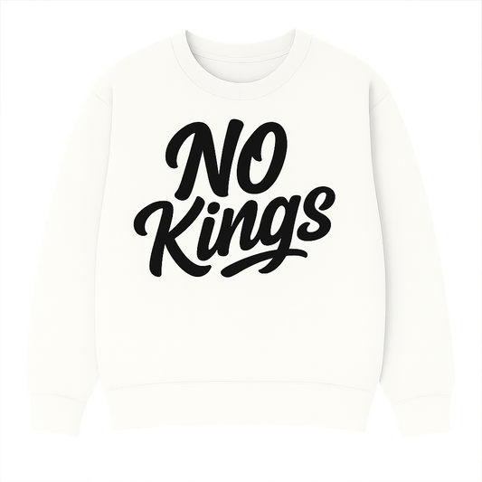 No Kings Sweatshirt (White)