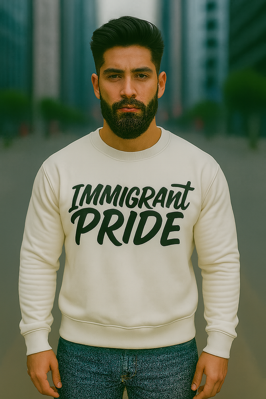 Immigrant Pride Sweatshirt (White)